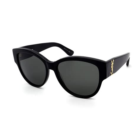 black saint laurent|saint laurent black sunglasses.